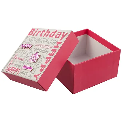 Подарочная коробка «Happy birthday», розовая, большая - фото 2