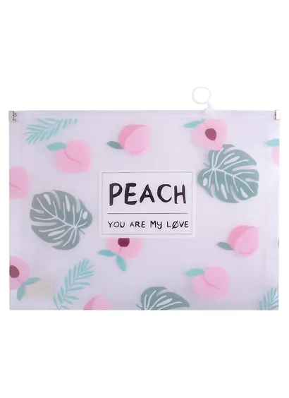 Папка на молнии А4 "Фруктовый микс" с расширением, ассорти - фото 1