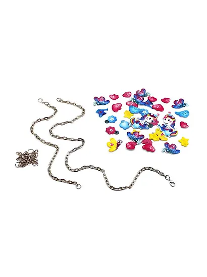 Набор для творчества. Украшение из Паффи стикеров. В облаках. Браслет и ожерелье - фото 2