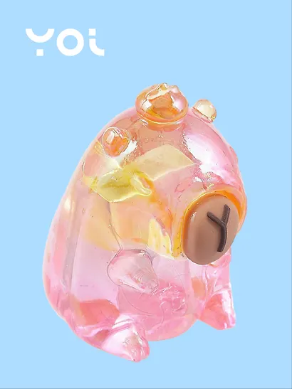 Точилка 1 отверстие, "Капибара", прозрачная, в ассортименте, Yoi - фото 4