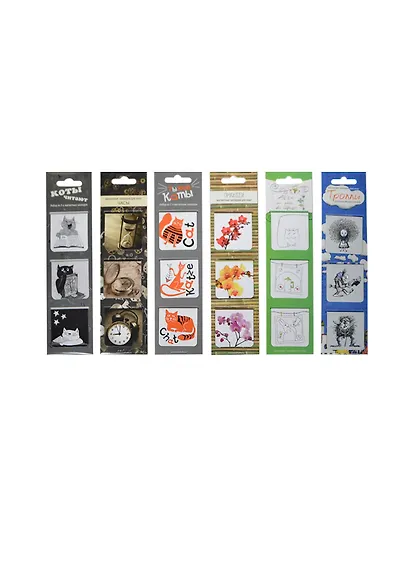 Магнитные закладки Набор из 3-х шт в ассортименте (МM3) (Листопадова) - фото 1