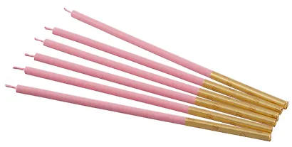 Набор свечей для торта Pink (розовые) (6шт) (15см) (12-7color-candle_13) - фото 4