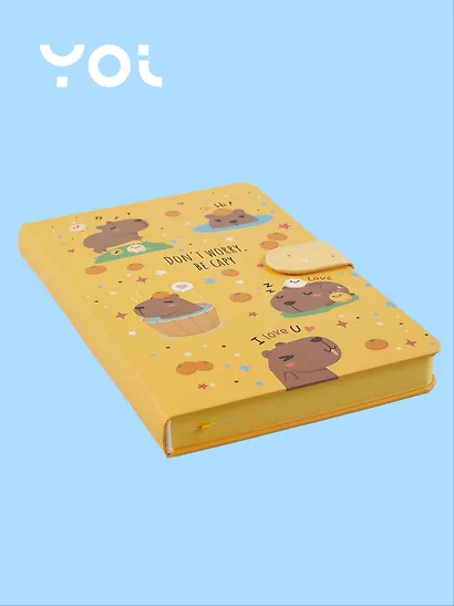 Книги для записей Yoi, "Капибара Kawaii", с магнитной застежкой A5 112 листов - фото 2