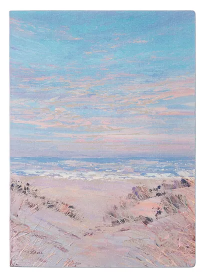 Ежедневник недат. А6+ 126x174 мм 120л "Наппа. Кравчук, берег" кожзам, мягк.переплет, тисн.фольгой, закругл.углы, офсет, справ.мат-лы, ляссе, инд.уп - фото 1