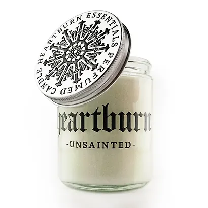 Свеча белая Unsainted (120мл) (Липа,лаванда,морская соль,хлопок) (CNDL-UNSNT-120) - фото 4