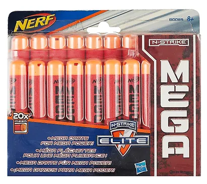 Игровой набор HASBRO, NERF МЕГА 20 стрел которые подходят к любому бластеру серии МЕГА B0085 - фото 2
