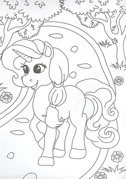 РАСКРАСКА А5 эконом. ЕДИНОРОЖКИ - фото 2