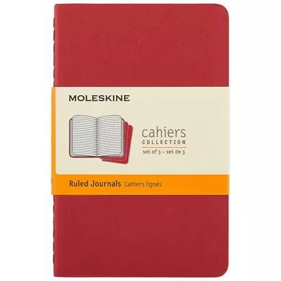 Набор книг для записей Moleskin Cahier Journal Pocket, 3 штуки, мягкая обложка, 32 листа, А6 - фото 1