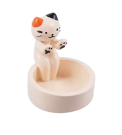 Подсвечник для чайных свечей Котик (полистоун) (8см) (ПВХ бокс) (Candle102) - фото 2