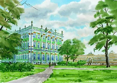 Репродукция в рамке Зимний дворец м/ф [ХА60-013(рам)] - фото 1