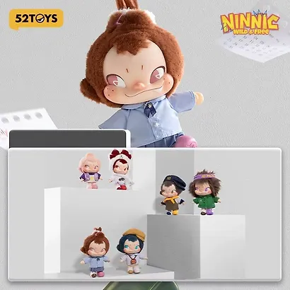Коллекционный брелок с подвесом Ninnic, серии "Вольный мир" 15,5см, 12-52TOYS-202604, Blind Box, 52 Toys, 15+ - фото 1