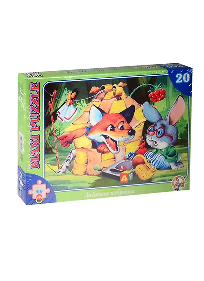 Пазл, Maxi, Зайкина избушка, 20 элементов - фото 2