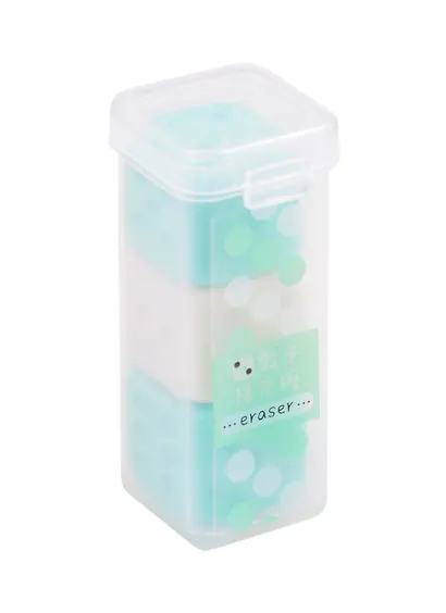 Ластики 03шт "Игральные кости" пласт.уп. - фото 1