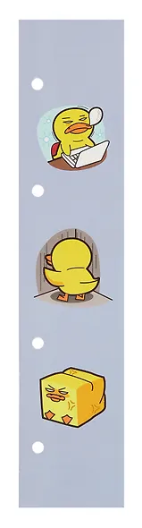 Закладка для книг пластиковая "Утиные истории" ассорти - фото 5