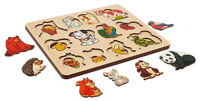 Пазл-рамка  "Кто что ест"  24 детали, 2 слоя - фото 4