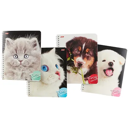 Тетрадь в клетку Hatber, "Пушистые мордочки", 80 листов, в ассортименте - фото 3