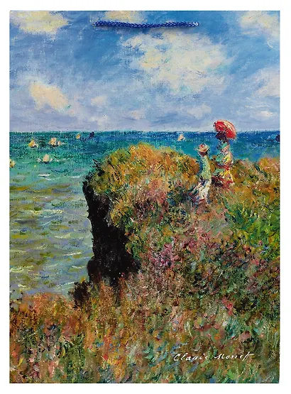 Пакет А3 42*32*11,5 "Прогулка по скалам" нейтр., бум.мат.ламинат - фото 2