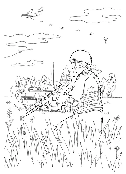 РАСКРАСКА для мальчиков. СОВРЕМЕННЫЕ СУПЕРГЕРОИ. Солдаты-победители - фото 3