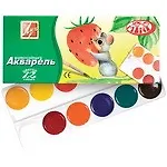 Краски акварельные 12цв ZOO ("Мини") к/к., б/к., Луч - фото 1