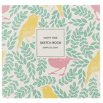 Скетчбук «Happy time», 190 листов, 18 х 17 см - фото 1