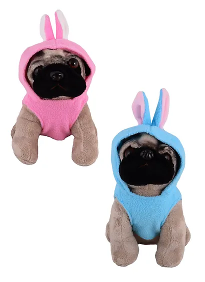 Игрушка мягкая Мопс в одежде, в ассортименте, 20 см - фото 2