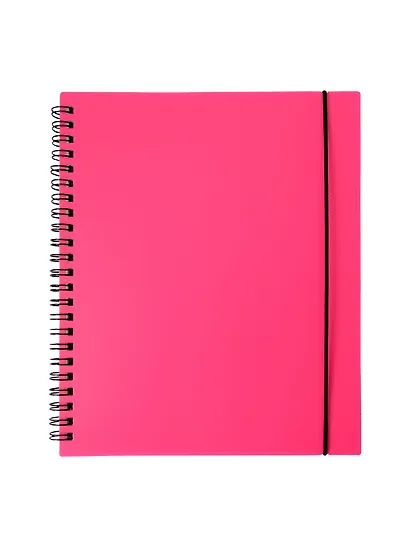 Тетрадь 80 листов, клетка, "Favorite Color. Neon Pink" спираль - фото 1