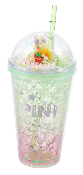 Стакан с эффектом льда Цветной (пластик) (450мл) - фото 2