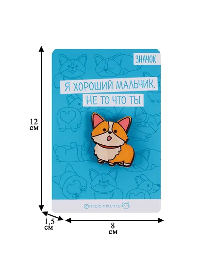 Значок на подложке Хороший мальчик   3877274 - фото 2