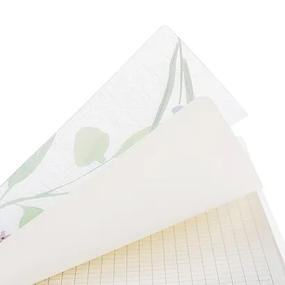 Тетрадь 80 листов, клетка, "Natural blue flowers" - фото 4