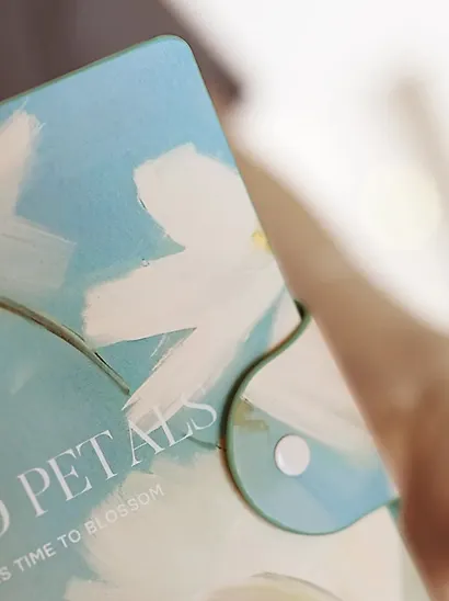 Бизнес-тетрадь А5, 96 листов в клетку, 140 x 200 мм "Petals. Три цветка" искусственная кожа - фото 4