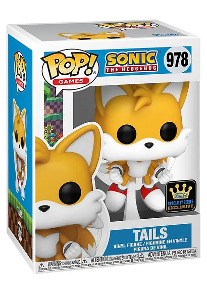 Фигурка Funko POP! Games Sonic the Hedgehog Tails (Flying) w/(FL) Chase SS (Exc) (978) (Fun82617) - фото 2