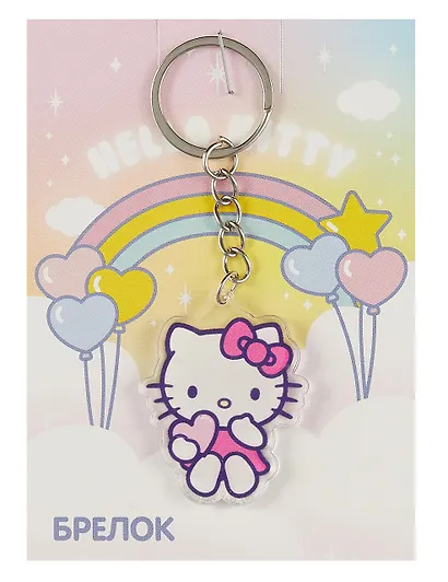 Брелок "Хеллоу Китти-1" (акрил) (3х4,5) (АКС-2602) - фото 1
