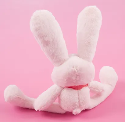 Мягкая игрушка Зайчик с банданой розовый (30см) (14-0899-202505-T47) - фото 3