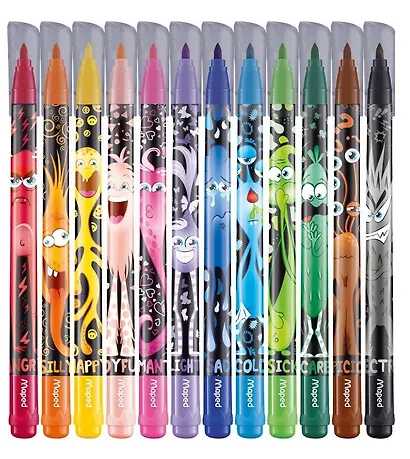 Фломастеры Maped, Color'Peps Monster, 12 цветов - фото 3
