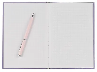 Книга для записей А5 96л кл. "Fairy (Эксклюзив)" 7БЦ, ламинация soft touch, тиснение фольгой "Galaxy", офсет - фото 3