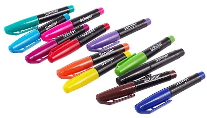 Маркеры перманентные мини "ColorBlast", 12 цветов, Schiller - фото 5