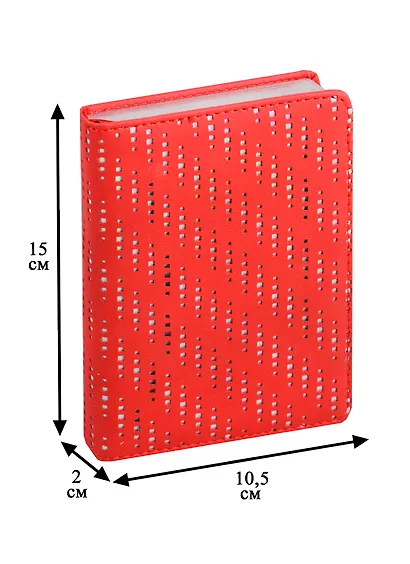 Ежедневник А6 160л "СОФТ-ТАЧ" красный, тв.переплет, поролон, тонир.блок, декор.перфорация, ляссе, Escalada - фото 2