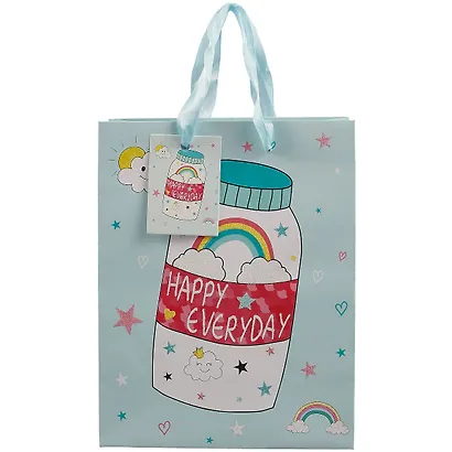 Пакет А5 23*18*10 Happy every day нейтр., бум.мат.ламинат - фото 2