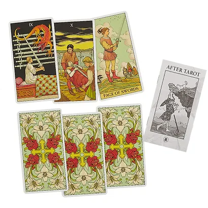 Таро Аввалон, After Tarot 78 Tarot Cards with instructions (илл. Massaglia) (упаковка) - фото 3