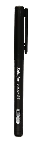 Ручка капиллярная Schiller, Fineliner, черная 0,6 мм - фото 6