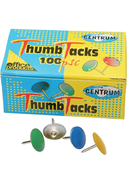 Кнопки силовые 100шт, цветные, к/к, CENTRUM - фото 1