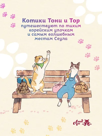 Прогулка с котиками по волшебному Сеулу. Корейская раскраска для души - фото 6