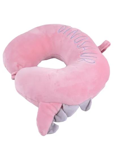 Подушка на шею с кнопкой «Динозаврик с гребешком», (25х30 см), (цвет в ассортименте) - фото 2