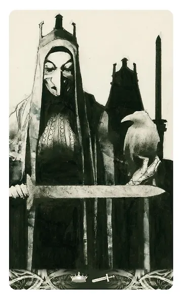 Таро мини «Ворон смерти» / Mini Tarot «Murder of Crows» (78 карт+инструкция) - фото 2