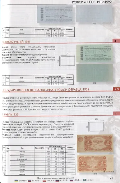 Каталог банкнот от Российской империи до Российской Федерации 1769-2017 (м) Контимирова - фото 7