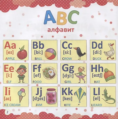 АНГЛИЙСКИЙ АЛФАВИТ В КАРТИНКАХ И ЗАДАНИЯХ глянц.ламин 215х215 - фото 2