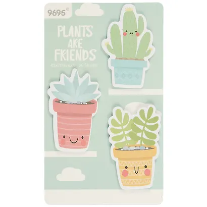 Самоклеящийся блок «Plants are friends», 60 листов - фото 1