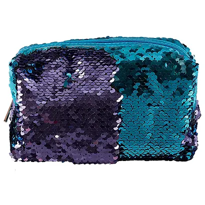 Косметичка на молнии с пайетками (текстиль) (19х10) (ПВХ бокс) (12-Tuos-HZB11) - фото 3