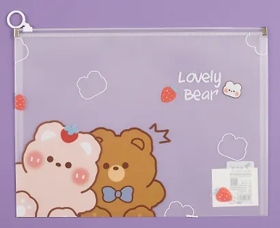 Папка на молнии А4 "Lovely animals", ассорти - фото 5