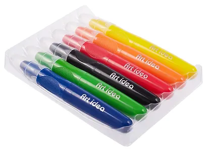 Мелки гелевые "ColorBoom", 6 цветов, классические цвета, выкручивающиеся - фото 4